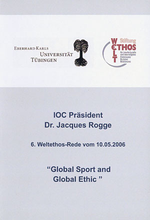 Jacques Rogge<br>Global Sport and Global Ethic (2 DVDs)